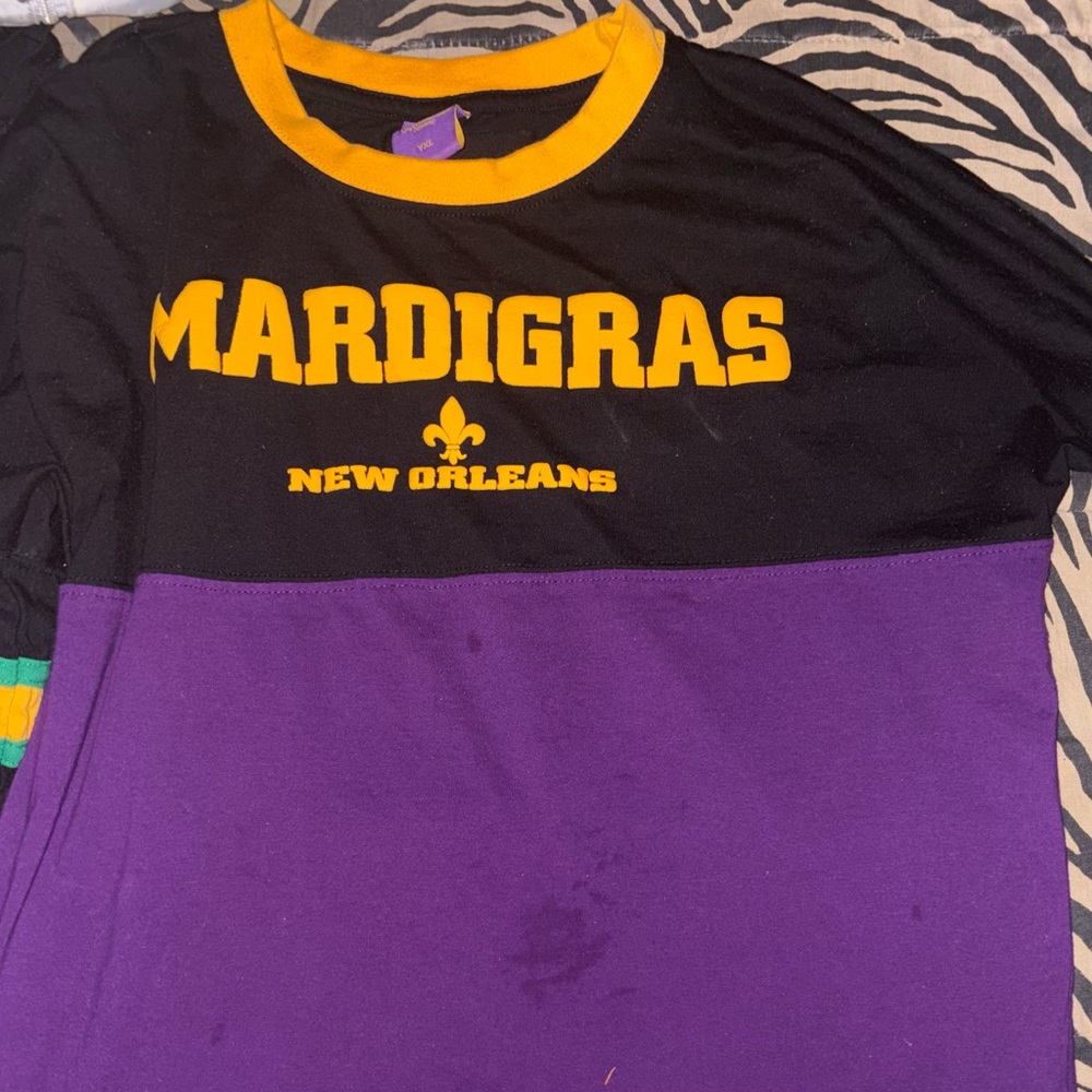 Mardi Gras New Orleans Shirt - Black and Purple and yellow